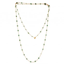 Silver 925 Necklace with Natural Emerald 